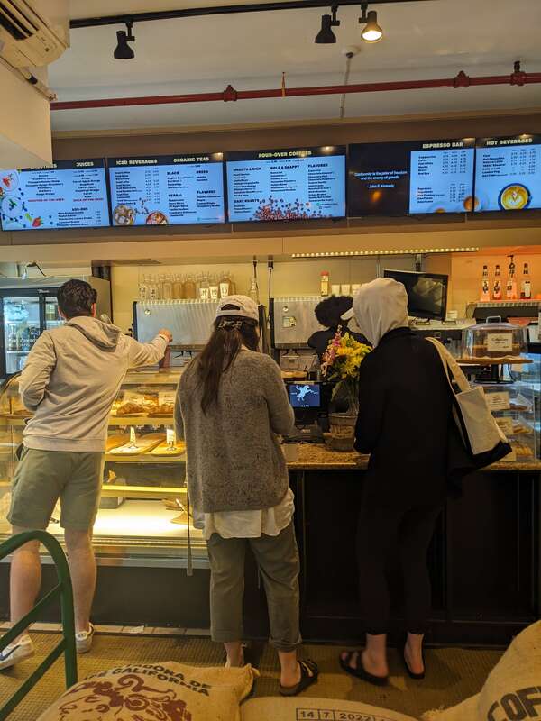 Dirt Cowboy Café at 7 South Main Street in downtown Hanover, New Hampshire.