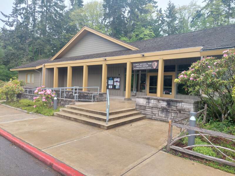 Photograph of Exterior of Olympic National Park Visitor Center - Wilderness Information Center