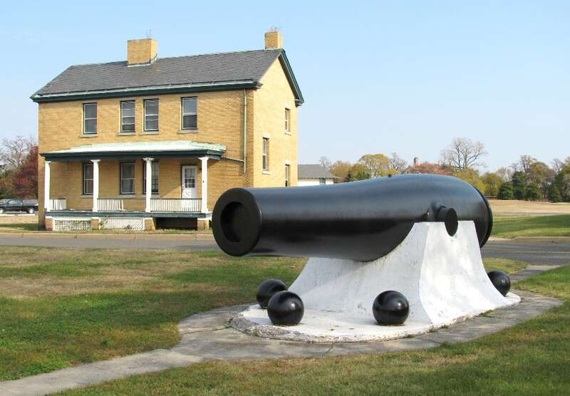 20-inch Rodman Gun, Sandy Hook, NJ. These were the largest cannons produced in the United States during the Civil War representing the highest development of cast-iron, muzzle-loading gun technology. Only two were employed for the coastal defenses: