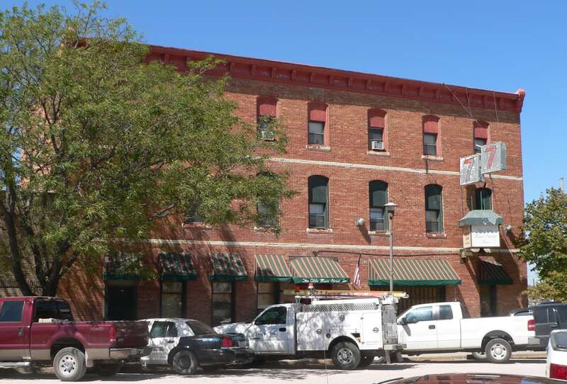 Hotel Chadron in Chadron, Nebraska; seen from the southeast.  The Italianate building was constructed in 1890.  It is listed in the National Register of Historic Places.