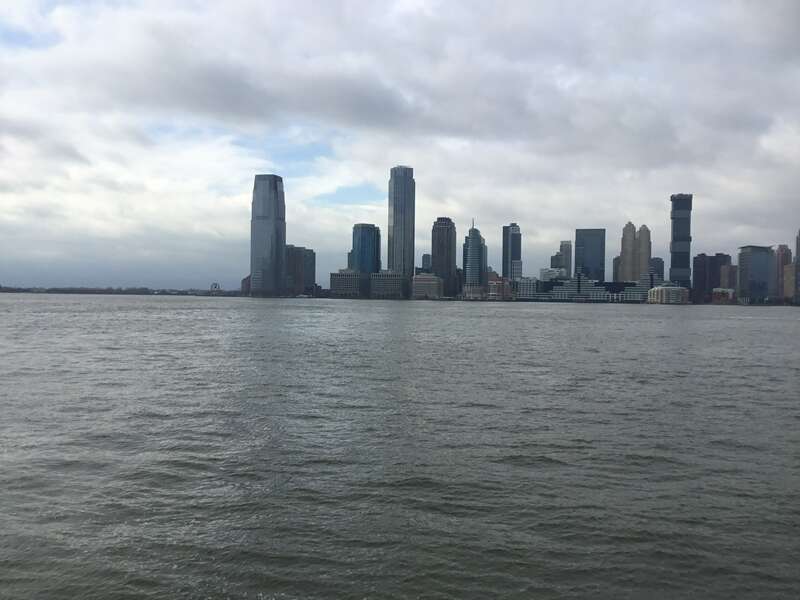 The Jersey City skyline in January 2023