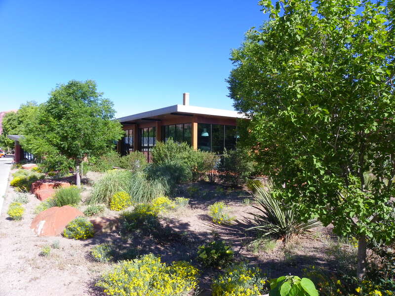 Grand Country Public Library, Moab and it's outside gardens