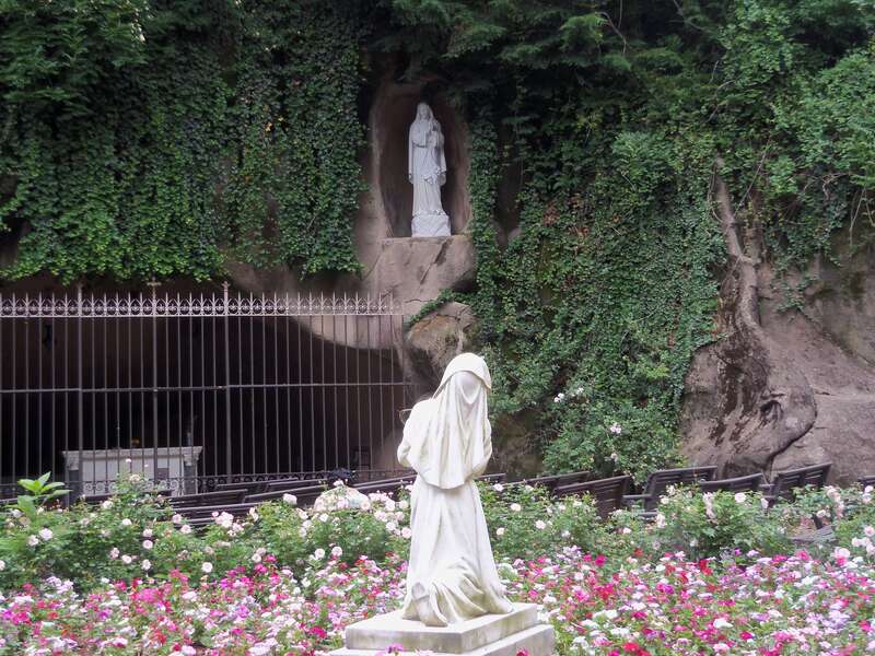 The Lourdes Grotto at Mount St. Sepulchre Franciscan Monastery in Washington, D.C.