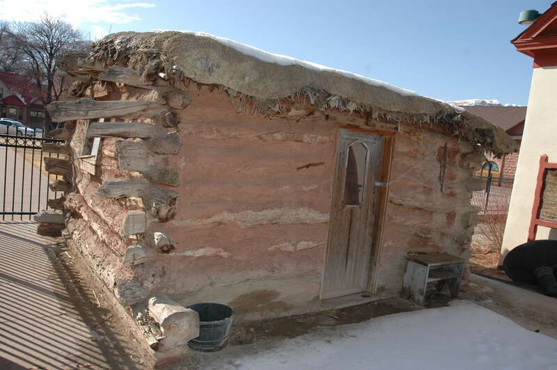 The Moab Cabin, one of the oldest surviving dwellings in Moab, Utah, United States.