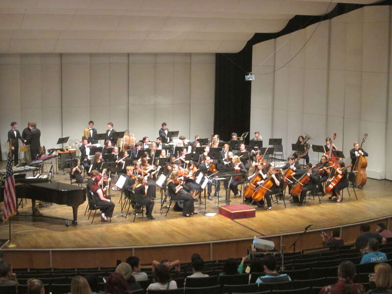 New Orleans Volunteer Orchestra concert at Roussell Hall, Loyola University, New Orleans.