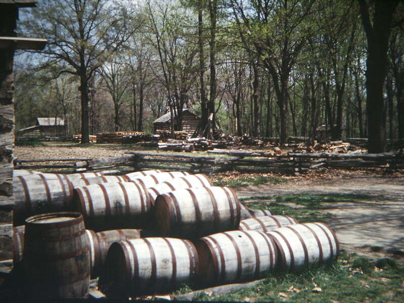 New Salem, Illinois, home of Abraham Lincoln as a young man, digital copy of slide. Complete indexed photo collection at WorldHistoryPics.com.