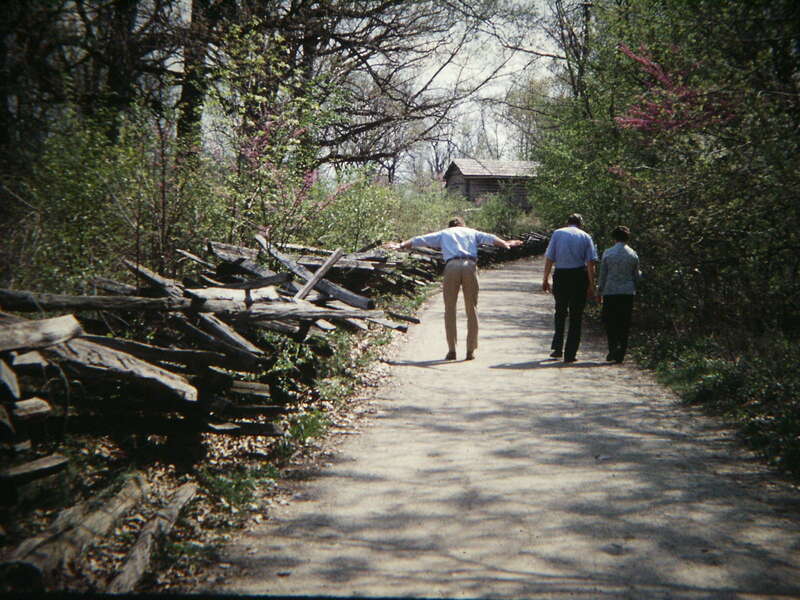 New Salem, Illinois, home of Abraham Lincoln as a young man, digital copy of slide. Complete indexed photo collection at WorldHistoryPics.com.