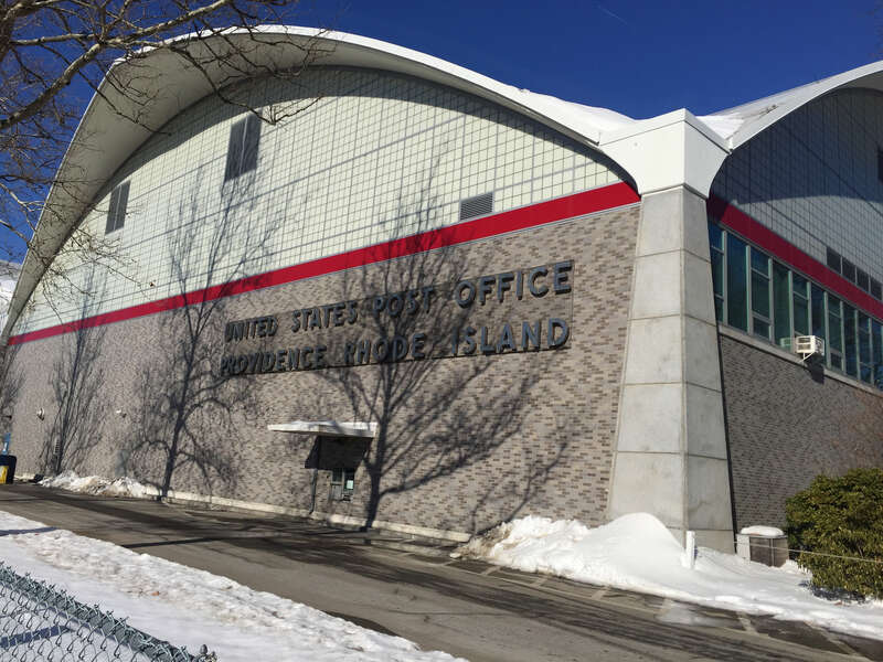 The main US Post Office on Corliss Street in Providence. Built 1960, it was considered the &quot;world's first fully automatic post office.&quot; Designed by Maguire and Associates.