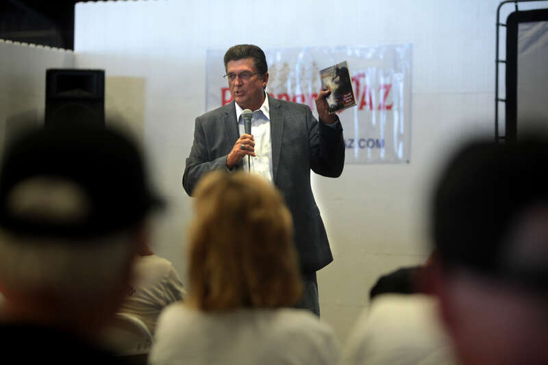 Sheriff Richard Mack speaking at the 2014 PrepperFest Expo at WestWorld in Scottsdale, Arizona.

Please attribute to Gage Skidmore if used elsewhere.