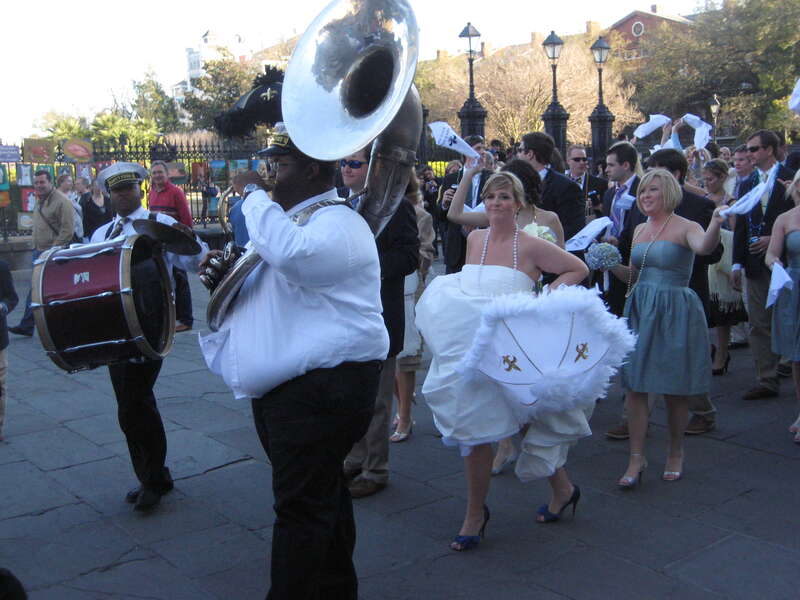 Wedding Second Line, New Orleans.