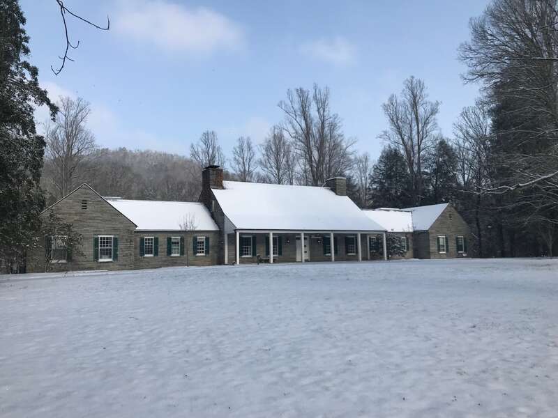 Snow at Park Headquarters, January 2018--Andrea Walton