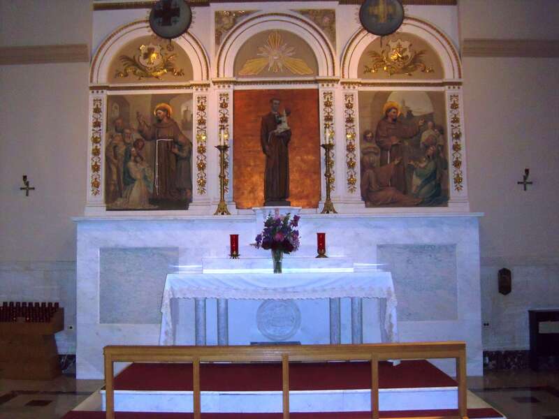 St. Anthony chapel in the Memorial Church of the Holy Sepulchre at the Mount St. Sepulchre Franciscan Monastery in Northeast Washington, D.C.
