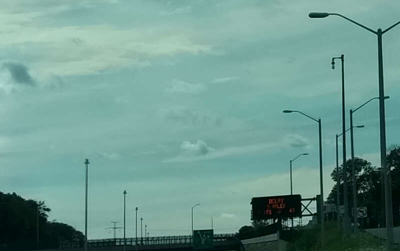 Pearl Harbor Memorial Bridge East Haven on ramp (dome)
