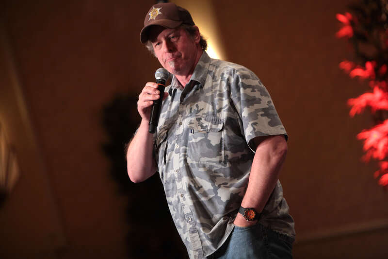 Ted Nugent speaking at the 2015 Maricopa County Republican Party Lincoln Day dinner in Scottsdale, Arizona.

Please attribute to Gage Skidmore if used elsewhere.