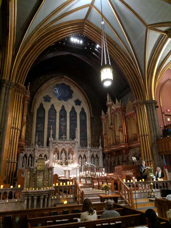 2019 interfaith service at Trinity Church on the Green