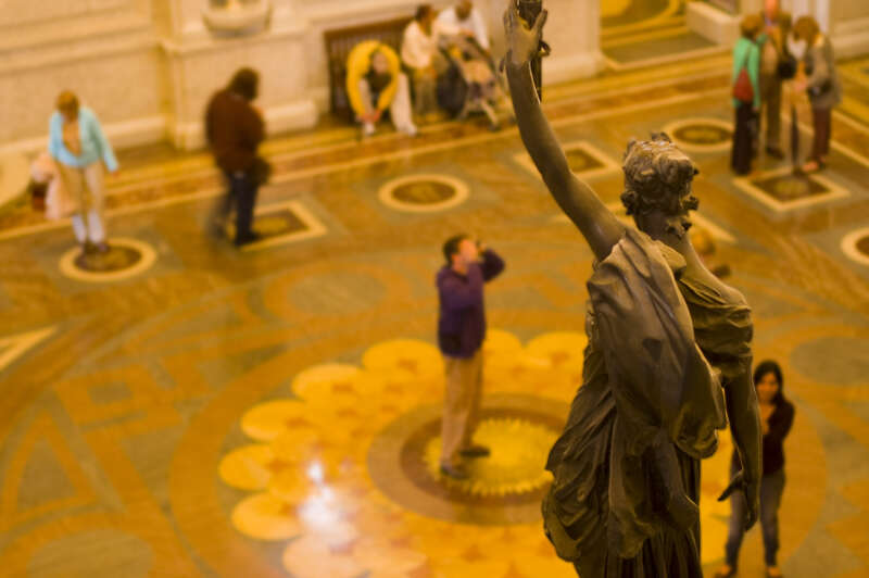 United States Library of Congress building statue