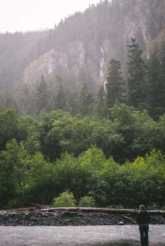 500px provided description: Waterfall viewing in Mt. Rainier National Park, Washington USA [#landscape ,#fog ,#mountains ,#waterfall ,#washington ,#national park ,#foggy ,#pnw ,#washingtonstate ,#mtrainier]