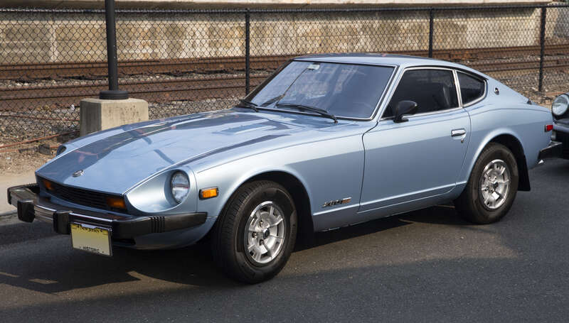 1978 Datsun 280Z Coupé 2-seater at a Caffeine &amp;amp; Carburetors event in New Canaan, CT. Light Blue Metallic (305), early car built in late 1977.