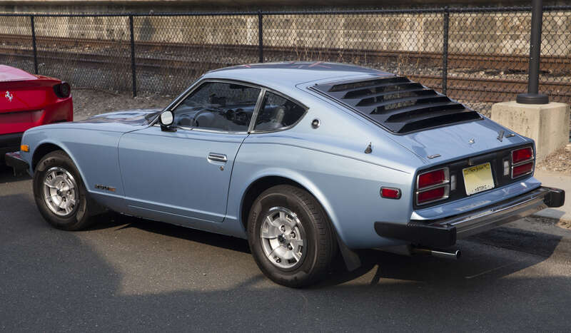 1978 Datsun 280Z Coupé 2-seater at a Caffeine &amp;amp; Carburetors event in New Canaan, CT. Light Blue Metallic (305), early car built in late 1977.