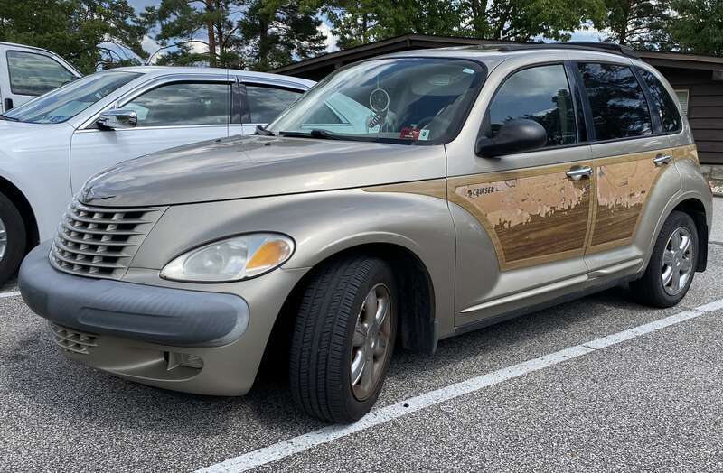 2002 Chrysler PT Cruiser photographed in Wheeling, West Virginia.