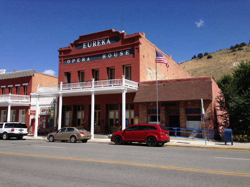 The Eureka Opera House on U.S. Route 50 in Eureka, Nevada