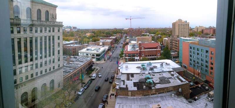 8th Floor view from University of Chicago office building