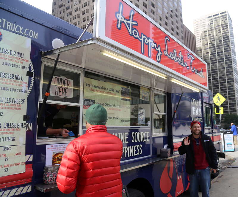 Alex Robinson, outside of his Happy Lobster Truck in Chicago.