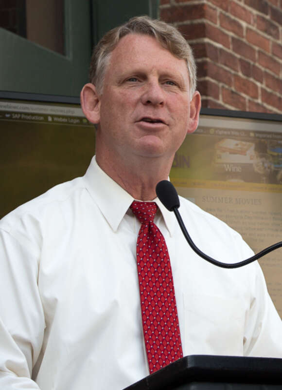 County Executive Allan Kittleman in July 2015 announcing Free Wifi in Ellicott City, Maryland at no charge to the Howard County tax payer.