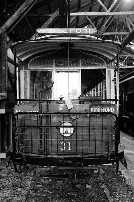 Biddeford &amp;amp; Saco Railway open car #31 at Seashore Trolley Museum in 2012. The car was the first acquired by the museum.