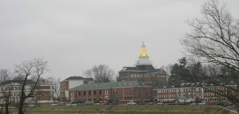 Picture of North Georgia College and State University, showing Rogers Hall, West Main Hall, the John L. Nix Mountain Cultural Center, Price Memorial Hall, and Barnes Hall.