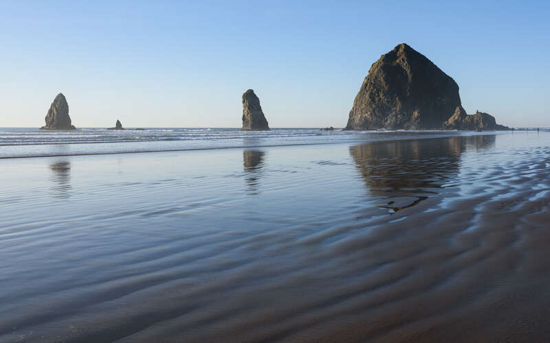 Haystack Rock and the Needles, Cannon Beach, Oregon.