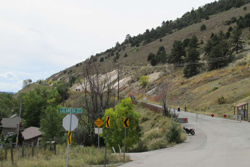 Dinosaur Ridge in the Morrison Formation, west of Denver, Colorado.