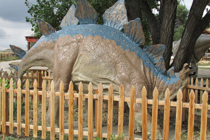 Stegosaurus replica at Dinosaur Ridge Museum, west of Denver, Colorado.