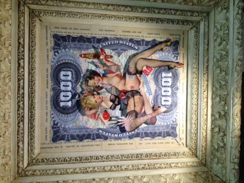 This is an example of Visual Focus Depth Art currently on Gallery display. It shows the composition and theme. Original Art by French Artist Simone-2014