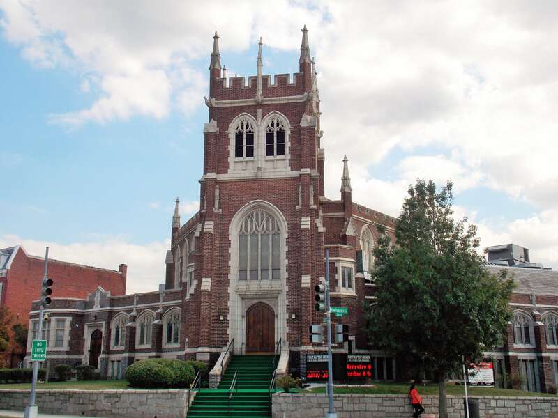 First Baptist Church in Northwest Washington, D.C was founded by slaves and the congregation was originally located in Southwest D.C.