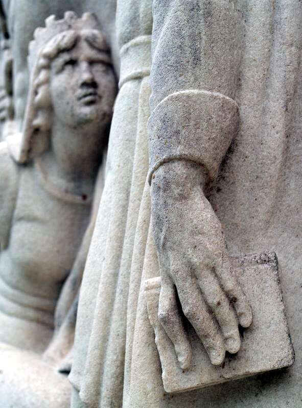 Detail of one of the nine bas reliefs by John Gregory depicting scenes from Shakespeare's plays at the Folger Shakespeare Library in Washington, DC (Architect: Paul Cret).
