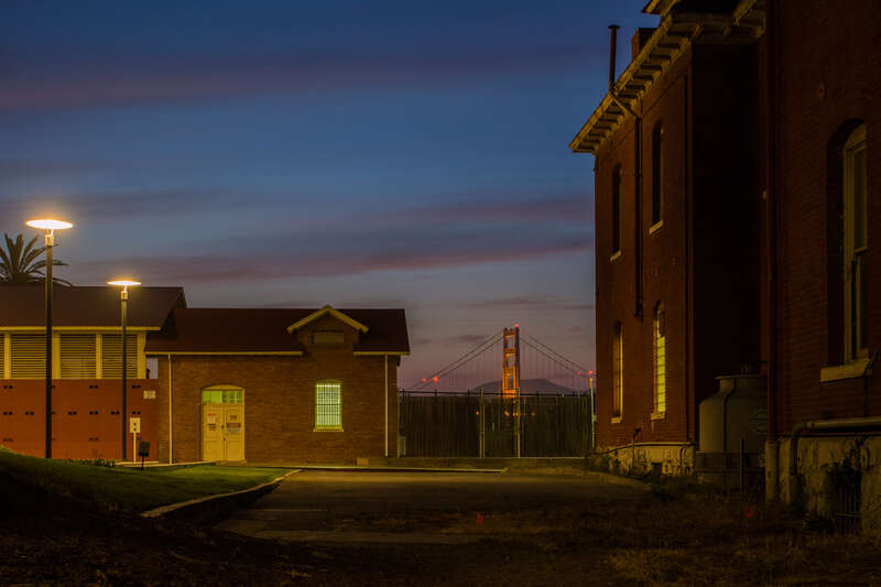 Day 227 of 2015. Went for a long evening stroll through the Presidio. The sky was hazy from the wildfires up north, making for interesting light in the sky. This whole scene felt like I was living in a painting.