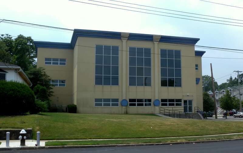 Looking west across Edgewater Street at Island Computer Products headquarters on a cloudy midday.