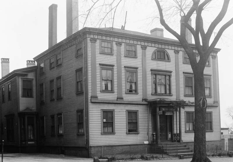 Front of the Joseph Holt Ingraham House, located at 51 State Street in Portland, Maine, United States.  Built in 1801, it is listed on the National Register of Historic Places.