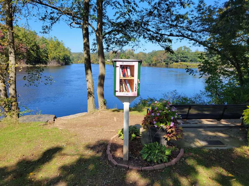 Little Free Library on Bridge Street, Collinsville Connecticut