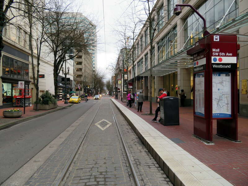 Mall/Southwest 5th Avenue station in February 2018