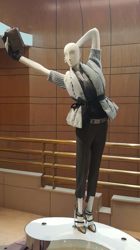 Mannequin on display at a Neiman Marcus