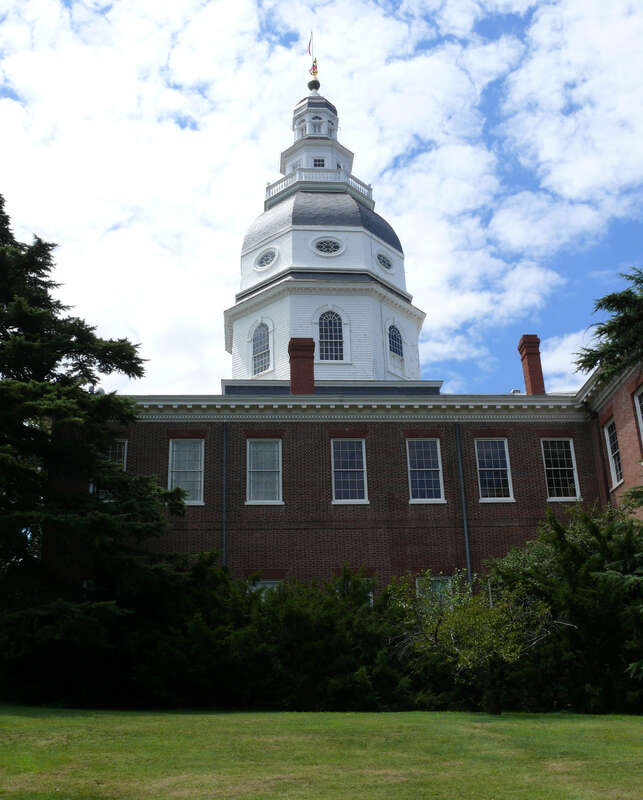 Maryland State House in Annapolis, MD.