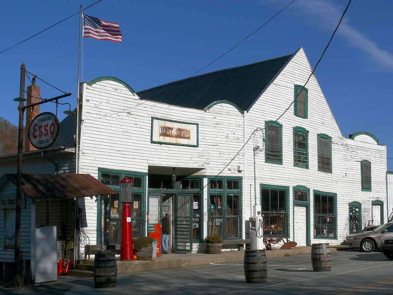 The original Mast General Store location in Valle Crucis.Photo taken with a Panasonic Lumix DMC-FZ50 in Watauga County, NC, USA.