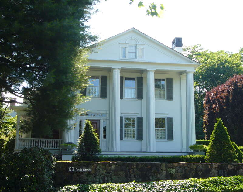 Maxwell E. Perkins House, New Canaan, CT, USA. Exterior.