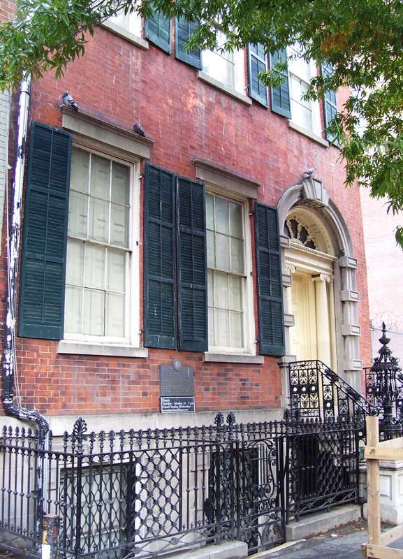 The Merchant's House Museum at 29 East 4th Street between the Bowery and Lafayette Street in the NoHo district of lower Manhattan, New York City.