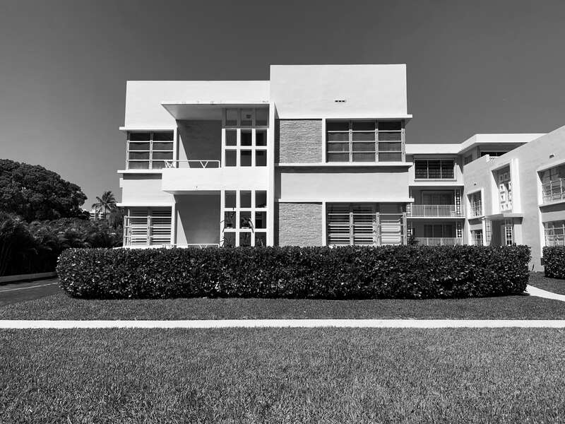 Midcentury Apartment Building Bal Harbour Built 1950