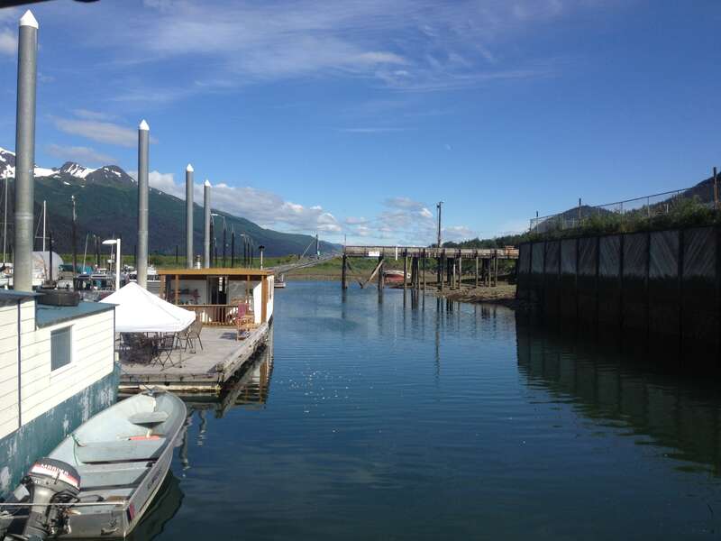 Mike Pusich Douglas Harbor on a rare sunny day, City and Borough of Juneau, Alaska.