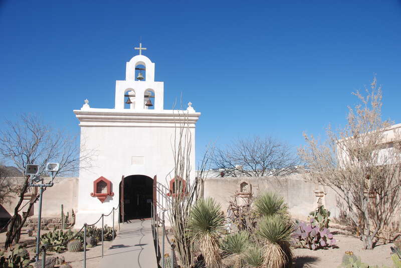 Mission San Xavier del  Bac - White Dove of the Desert - near Tucson, Arizona