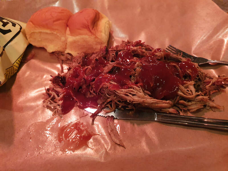Mmm. BBQ pulled pork from Fette Sau (phone)354 Metropolitan Avenue, Brooklyn